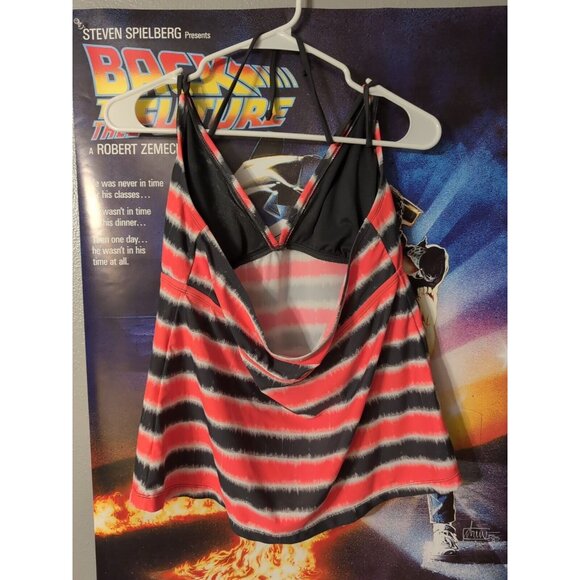 Converse One Star Striped Lightly Padded Tie Neck Takini Junior Size XL - Picture 2 of 6